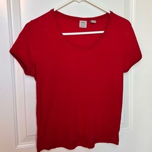 NYC Vibrant Red Short Sleeve Scoop Neck Tee